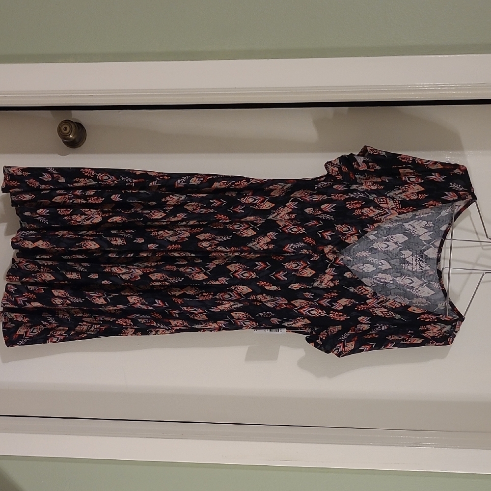 Torrid Multicolor Feather Print Knit Dress